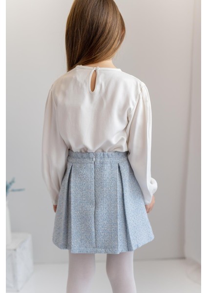 Kız Çocuk Nakış Detaylı Bluz fırsatları