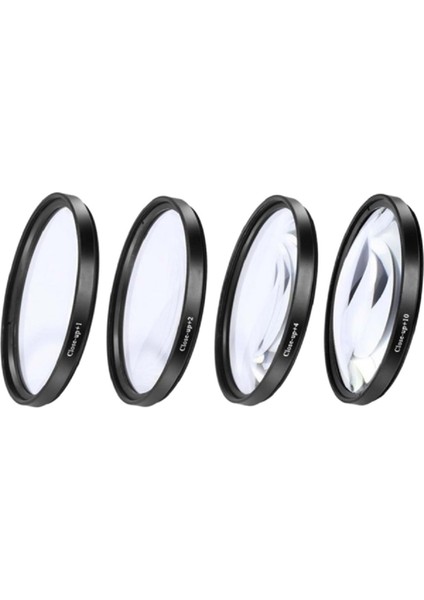 67MM Makro Closeup Lens Setleri +1 +2 +4 +10 Filtre Kiti ile Kese Çantalı