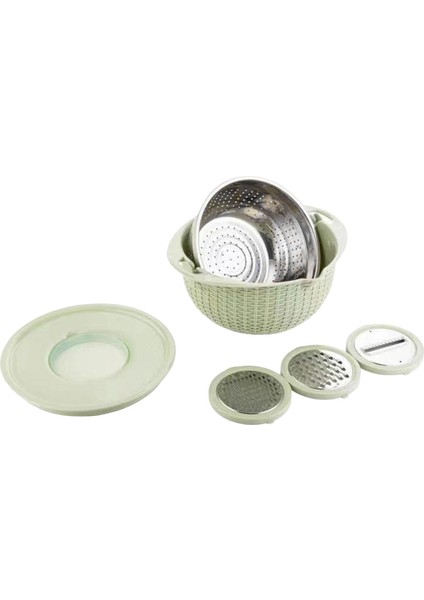 Karıştırma Kasesi ile Kevgir Çok Kullanımlı Mutfak Meyve Drenaj Sepeti Spagetti Yeşil (Yurt Dışından) modelleri