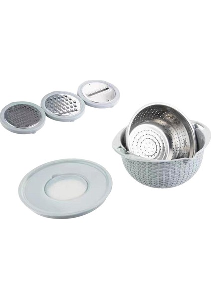 Karıştırma Kasesi ile Kevgir Çok Kullanımlı Mutfak Meyve Drenaj Sepeti Spagetti Mavi (Yurt Dışından) indirimleri