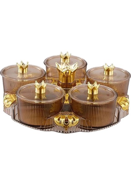 Kamp Için Kapaklı Ünmüş Tepsisi Ş ve Fındık Yemekleri Amber (Yurt Dışından)