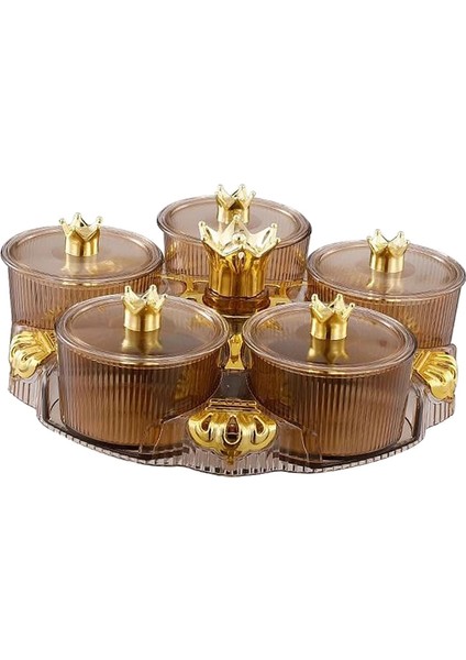 Kamp Için Kapaklı Ünmüş Tepsisi Ş ve Fındık Yemekleri Amber (Yurt Dışından)