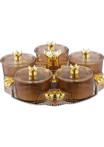Kamp Için Kapaklı Ünmüş Tepsisi Ş ve Fındık Yemekleri Amber (Yurt Dışından)