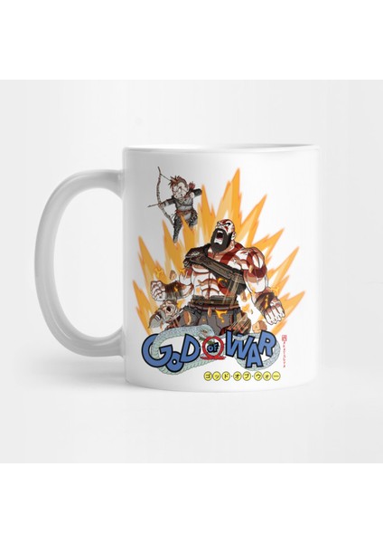 God Of War x Dragon Ball Kupa Bardak