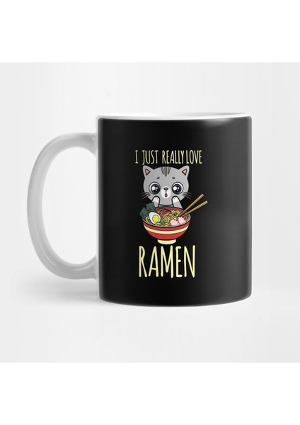 Ramen Sever Kedi Kupa Bardak