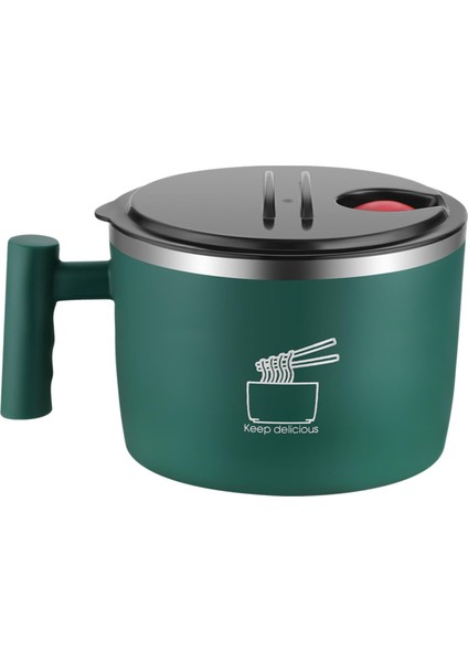 Japon Ramen Kase Salata Udon Çorba Kasesi Kamp Yurtları Için Yeşil (Yurt Dışından)