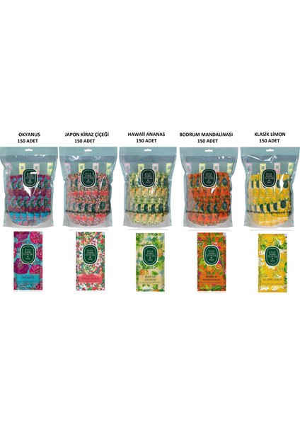 Karma Kolonyalı Mendil 150'LI x 5 Paket