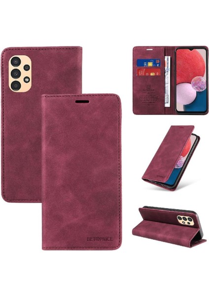 Samsung Galaxy A04 4g Pu Deri Manyetik Koruyucu Folio Cüzdan (Yurt Dışından)