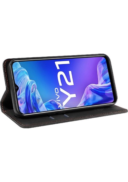 Vivo Y21/Y21S/Y33S4G Koruyucu Pu Deri Manyetik Folio Cüzdan Için Kılıf (Yurt Dışından) indirimleri