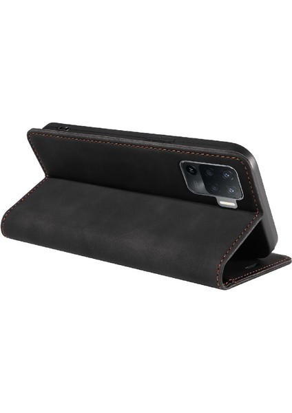 Oppo A94 4g Için Kılıf Folio Cüzdan Manyetik Pu Deri Koruyucu (Yurt Dışından) modelleri