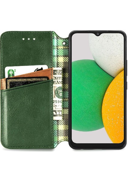 Samsung Galaxy A03 Çekirdek Zarif Iş Moda Tasarım Deri (Yurt Dışından) modelleri