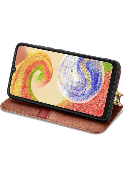 Samsung Galaxy A04 Için Kılıf Kapak Kapak Moda Tasarımı Zarif Iş (Yurt Dışından)