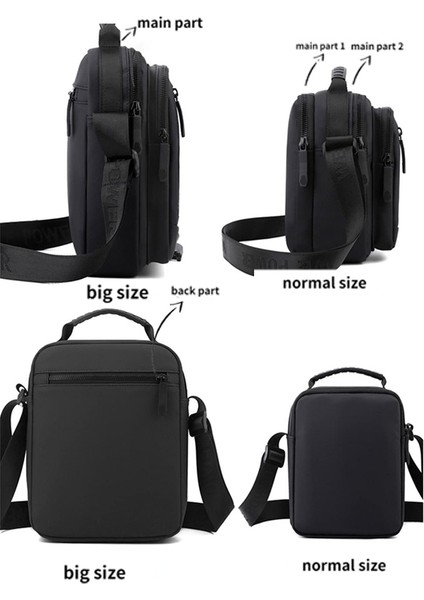 Yuekeda-Büyük Erkekler Bir Omuz Gündelik Crossbody Bag (Yurt Dışından) fırsatları