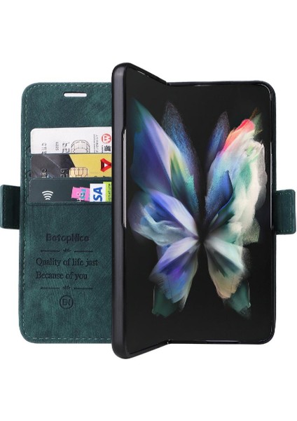 Samsung Galaxy Z Için Kılıf Fold 3 5g Kart Yuvaları Cüzdan Kapak Çevirin Tpu (Yurt Dışından) modelleri