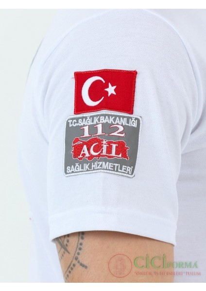 Cici Forma 112 Acil Kısa Kol Beyaz Penye