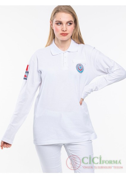 112 Acil Lacost Uzun Kol Beyaz modelleri
