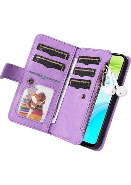 Kart Yuvası Standı Kickstand Koruyucu Fermuar ile Realme C30 4g Için Kılıf (Yurt Dışından) indirimleri