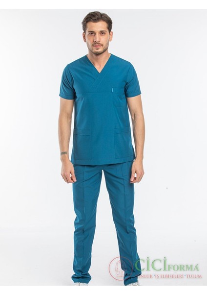 Zarf Yaka Petrol Mavisi Takım
