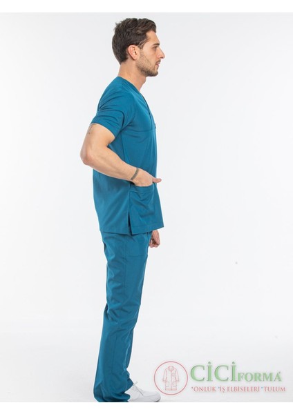 Zarf Yaka Petrol Mavisi Takım indirimleri