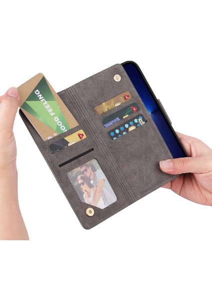 El Kayışı Fermuar Cüzdan Kapak ile iphone 13 Pro Kart Tutucu Için Kılıf (Yurt Dışından) modelleri