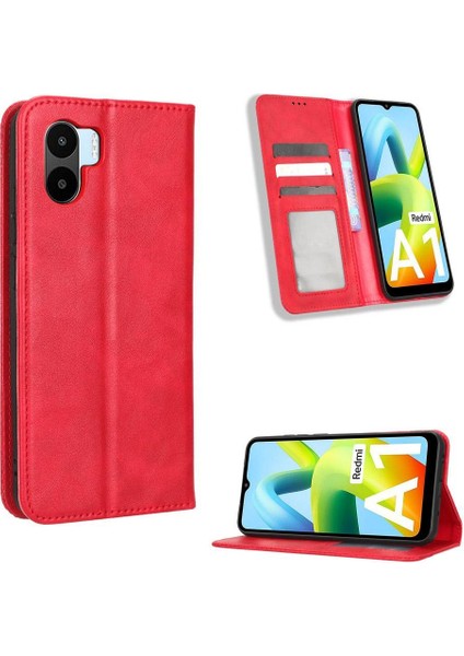 Xiaomi Redmi A1 Pu Deri Manyetik Kapatma Cüzdan (Yurt Dışından)