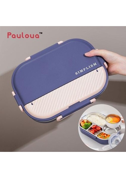 Bento Öğle Yemeği Kutusu Çocuklar Için Mikrodalga Yapılabilir Öğle Yemeği Kutusu Termal Gıda Konteyner Bento Kutusu Passonu Paslanmaz Çelik Yemeği Kutusu | Öğle Yemeği Kutuları (Yurt Dışından)