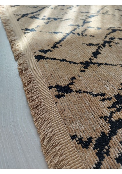 Iskandinav Desenli Şönil Kilim Kaydırmaz Dokuma Pamuk Taban Salon Oturma Odası Mutfak