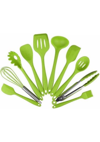 10 Adet Mutfak Silikon Isıya Dayanıklı Mutfak Pişirme Eşyaları Yapışmaz Pişirme Aracı Pişirme Aracı Setleri | Pişirme Aracı Setleri (Yurt Dışından)