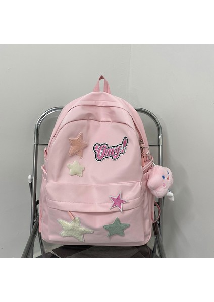 Okul Çantası Öğrenci Basit Çok Yönlü Sırt Çantası Büyük Kapasiteli, Yüksek Değerli Sırt Çantası (Yurt Dışından)