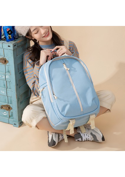 Okul Çantaları, Sırt Çantaları, Hafif Kız Çocuk Bilgisayar Sırt Çantaları, Niş Düz Renkli Okul Çantaları (Yurt Dışından)