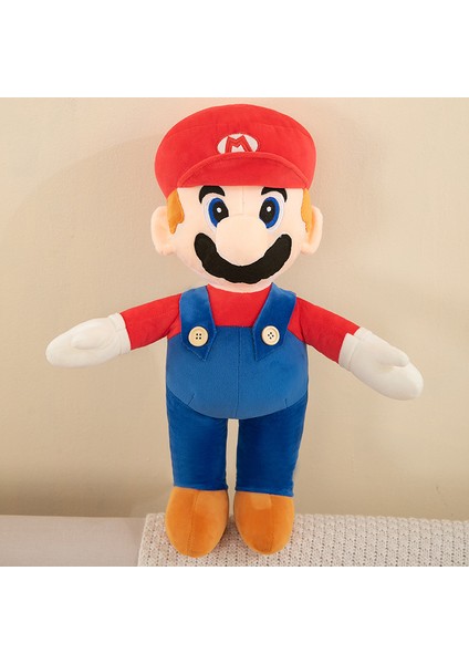 Süper Mario Bebek Mario Yastık Peluş Oyuncak Karikatür Bebek Animasyonlu Oyun Karakteri 60 cm (Yurt Dışından)