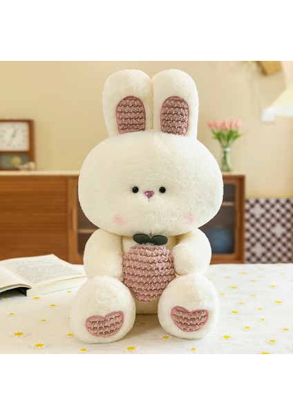 Peluş Tavşan Bebek Sevimli Tavşan Peluş Oyuncak Uyuyan Bebek 50CM (Yurt Dışından)