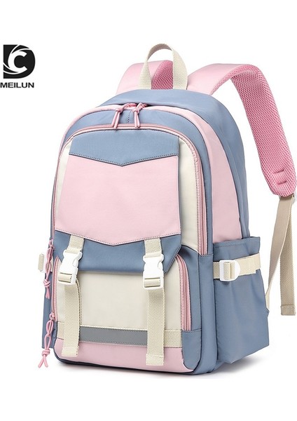 Okul Çantası Kız Öğrenci Sırt Çantası Büyük Kapasiteli Kızlar Için Rahat Moda Sırt Çantası (Yurt Dışından)
