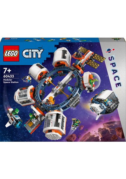 LEGO® City Modüler Uzay İstasyonu 60433 - 7 Yaş ve Üzeri Uzay Meraklısı Çocuklar için Yaratıcı Oyuncak Yapım Seti (1097 Parça)