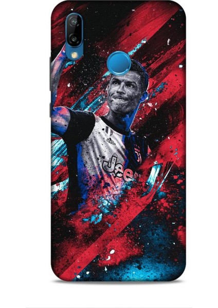 Huawei P20 Lite Luna Futbolcular 10 Ronaldo Kırmızı Full Hd Kılıf