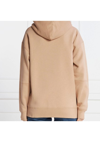 Calvin Klein Kadın Marka Logolu Pamuklu Normal Kalıp Günlük Gri Sweatshirt K20K206964-PAW