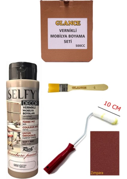 Rich Selfy Decor 500 cc Vizyon Kendinden Vernikli Genel Amaçlı Boyama Seti