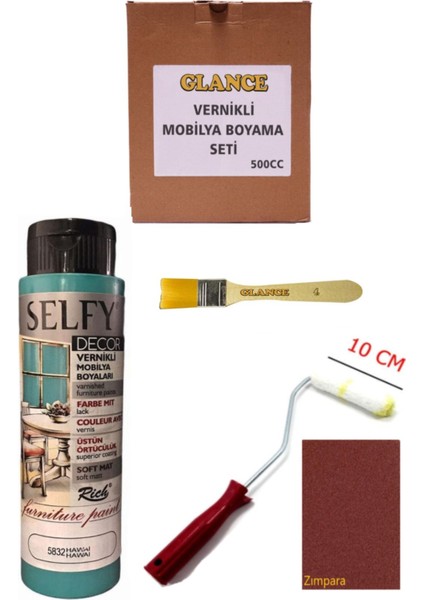 Rich Selfy Decor 500 cc Hawai Kendinden Vernikli Genel Amaçlı Boyama Seti