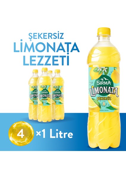 Şekersiz Limonata 4 x 1 Lt