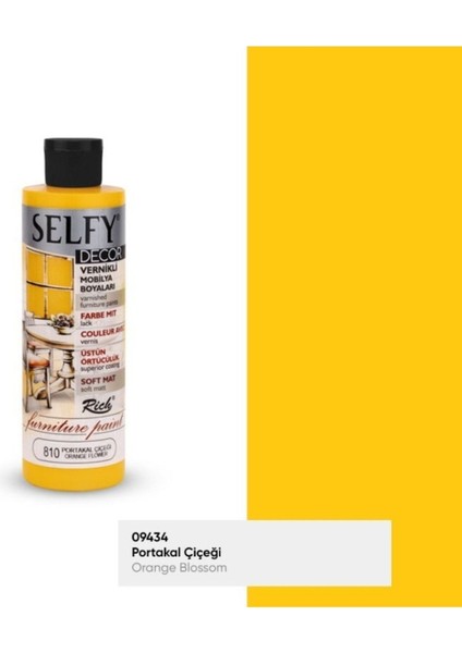 Rich Selfy Decor 240 cc Roma Sarısı Kendinden Vernikli Mobilya Boyama Seti fiyatları