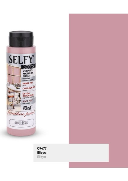 Rich Selfy Decor 500 cc Elizya Kendinden Vernikli Mobilya Boyama Seti fiyatları