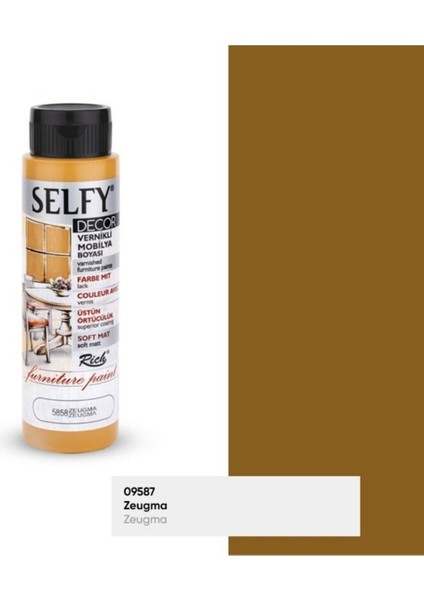 Rich Selfy Decor 500 cc Zeugma Kendinden Vernikli Mobilya Boyama Seti fiyatları