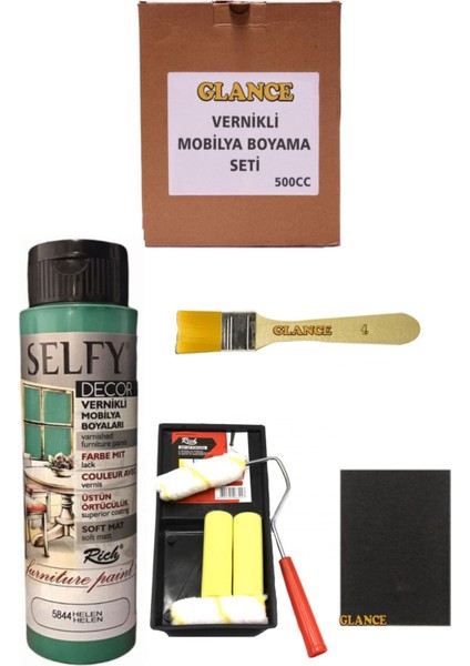 Rich Selfy Decor 500 cc Helen Kendinden Vernikli Mobilya Boyama Seti