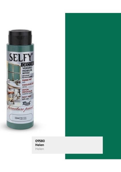 Rich Selfy Decor 500 cc Helen Kendinden Vernikli Mobilya Boyama Seti fiyatları