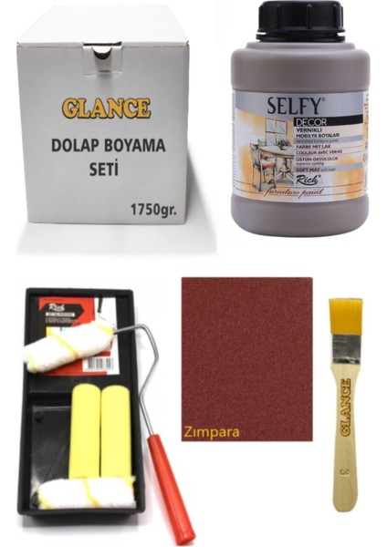 Rich Selfy Decor Kendinden Vernikli Boya 1250CC Vizon Genel Amaçlı Boyama Seti