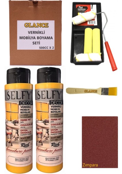Rich Selfy Decor 500 cc x 2 Portakal Çiçeği Kendinden Vernikli Mobilya Boyama Seti