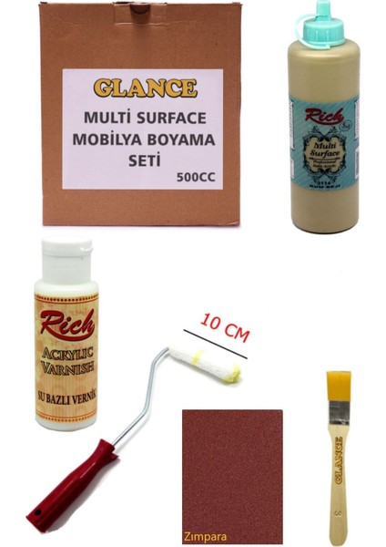 Rich Multi Surface Kum Beji 500 cc Mobilya Boyama Seti