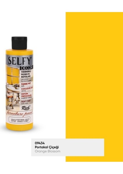 Rich Selfy Decor 240 cc Roma Sarısı Kendinden Vernikli Mobilya Boyama Seti fiyatları
