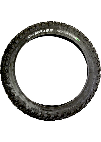 20X4.0 3mm Zırhlı Dişli Fat Bike Bisiklet Dış Lastik Siyah