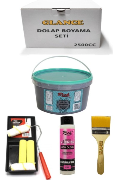 Multi Surface 2500CC Is Siyah (3,5kg) Genel Amaçlı Boyama Seti